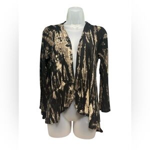 Kathmandu Imports Ladies Cardigan Black and Tan